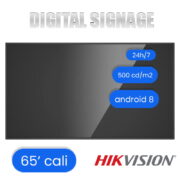 ekran informacyjny na ścianę digital signage 65 cali