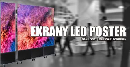 ekrany led poster hikvision wynajem targi event