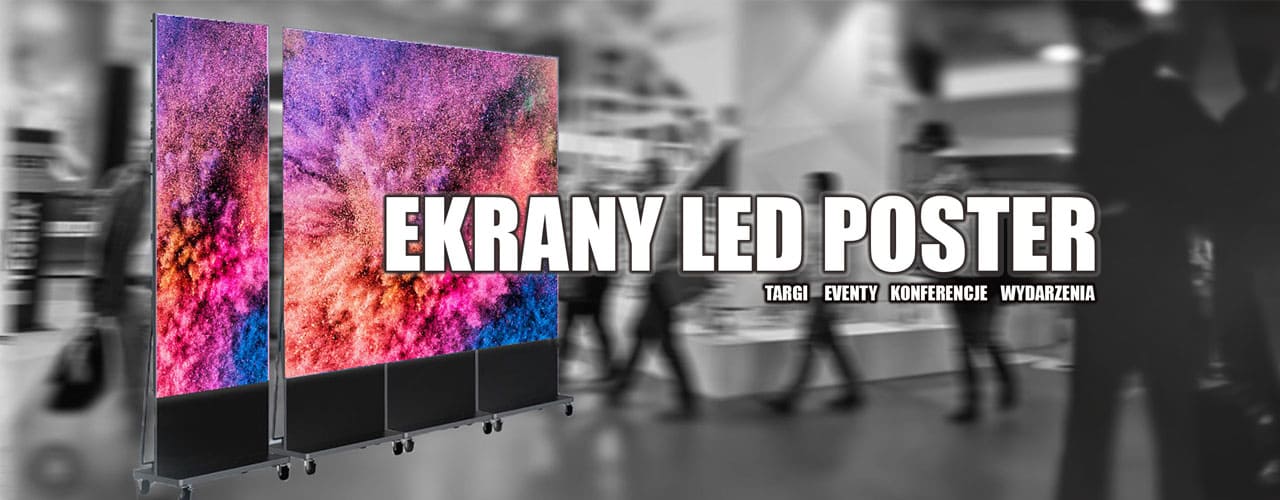 ekrany led poster hikvision wynajem targi event