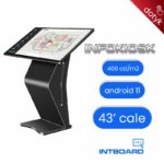 infokiosk ekran dotykowy mównica konstrukcja metalowa