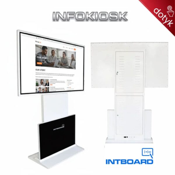 infokiosk stojacy ekran reklamowy informacyjny monitor