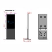 monitor stojący reklamowy