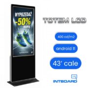 monitor reklamowy totem lcd reklamowy wolnostojący Kraków ekran niedotykowy