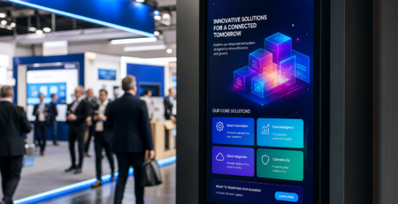 Ekrany dotykowe, infokiosk na targi