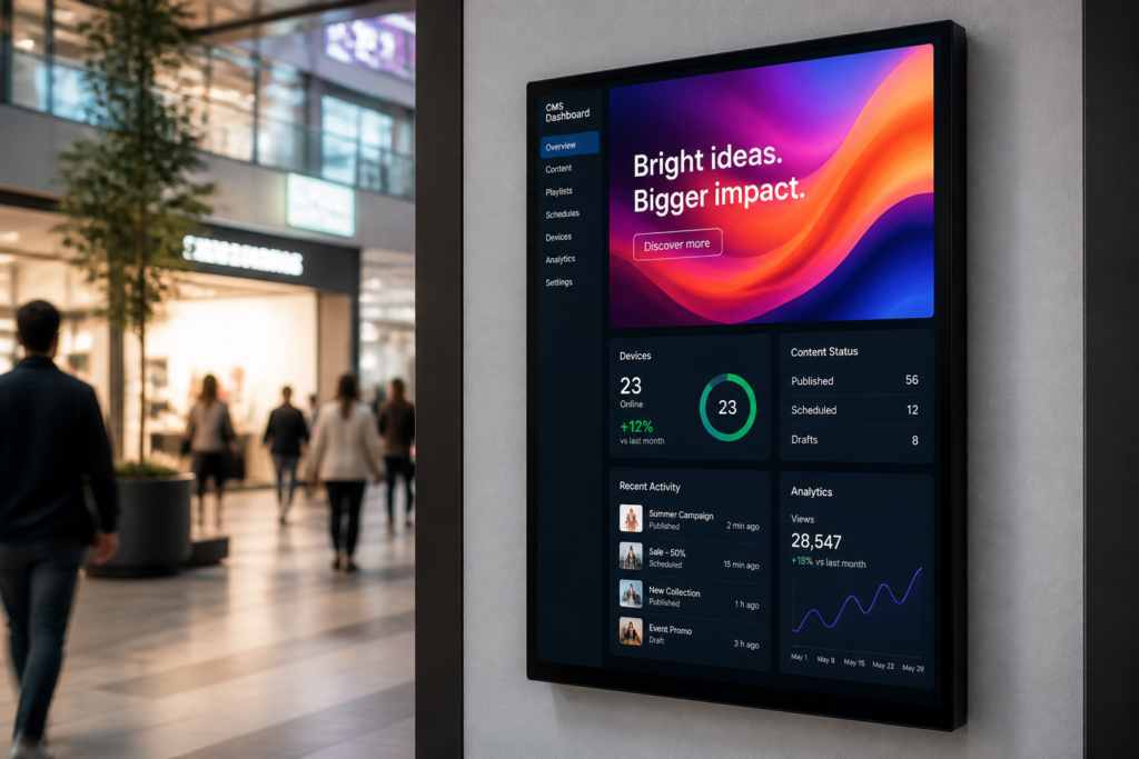 Jak zintegrować system CMS z ekranami LED dla efektywnego zarządzania treścią?